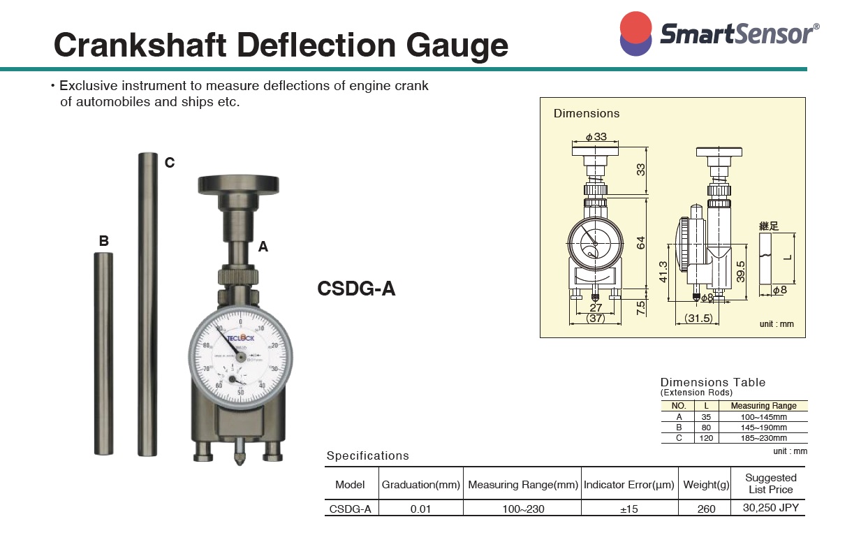 Ichiban Precision Sdn Bhd Teclock Teclock Crankshaft Deflection Gauges